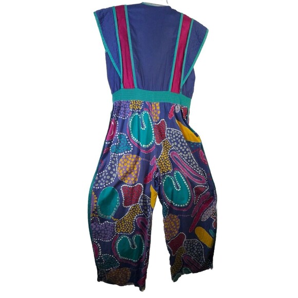 Jeanne Marc Vintage 80s Jumpsuit Sz Small‎ 8 / 10  Wearable Art eighties Rare - Picture 5 of 16